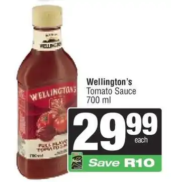 Spar Wellington's Tomato Sauce offer