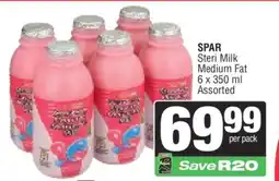 Spar SPAR Steri Milk Medium Fat offer