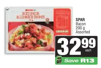 Spar SPAR Bacon offer