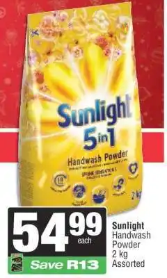 Spar Sunlight Handwash Powder offer