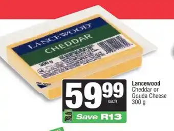Spar Lancewood Cheddar or Gouda Cheese offer
