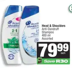 Spar Head & Shoulders Anti-Dandruff Shampoo offer