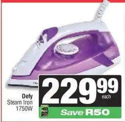Spar DEFY Steam Iron offer