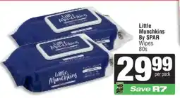 Spar Little Munchkins By SPAR Wipes 80s offer