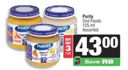 Spar Purity 2nd Foods offer
