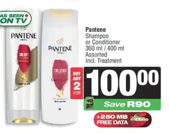 Spar Pantene Shampoo or Conditioner offer