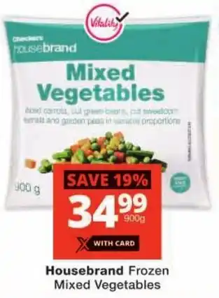 Checkers Housebrand Frozen Mixed Vegetables offer