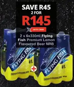Checkers Flying Fish Premium Lemon Flavoured Beer NRB offer