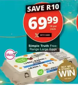 Checkers Simple Truth Free-Range Large Eggs offer