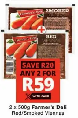 Checkers Farmer's Deli Red/ Smoked Viennas offer