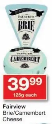 Checkers Fairview Brie/ Camembert Cheese offer