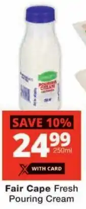 Checkers Fair Cape Fresh Pouring Cream offer