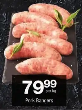 Checkers Pork Bangers offer