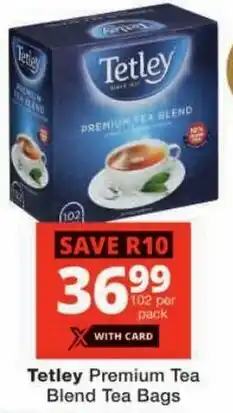 Checkers Tetley Premium Tea Blend Tea Bags offer