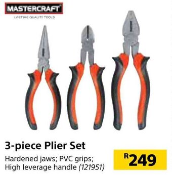 Builders Warehouse Mastercraft 3-piece Plier Set offer