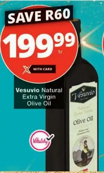Checkers Vesuvio Natural Extra Virgin Olive Oil offer