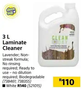 Builders Warehouse Clean Day Laminate Cleaner 3L offer