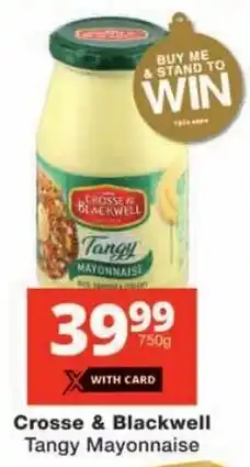 Checkers Crosse & Blackwell Tangy Mayonnaise offer