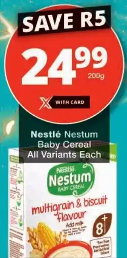 Checkers Nestlé Nestum Baby Cereal All Variants offer
