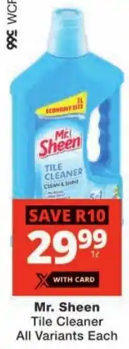 Checkers Mr. Sheen Tile Cleaner All Variants offer