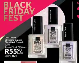 AVON Ultra Colour 60 Second Express Glazed Nail Enamel offer