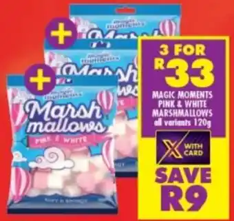 Shoprite Magic Moments Pink & White Marshmallows 3x120g offer