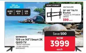 Makro SKYWORTH 109 cm (43) Smart 2K QLED TV offer