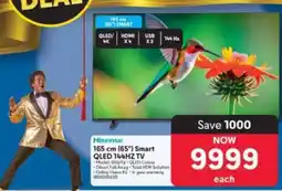 Makro Hisense 165 cm (65) Smart QLED 144HZ TV offer