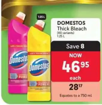 Makro Domestos Thick Bleach offer