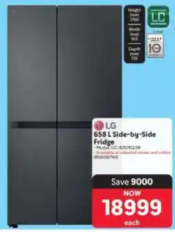 Makro LG 658 L Side-by-Side Fridge offer