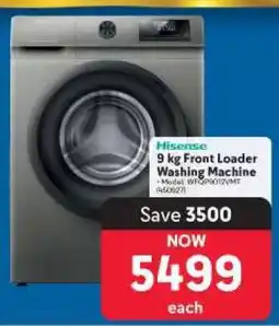 Makro Hisense 9 kg Front Loader Washing Machine offer