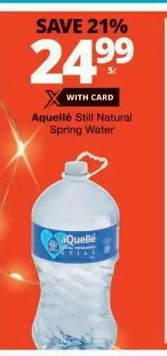 Checkers aQuellé Still Natural Spring Water offer