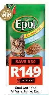 Checkers EPOL CAT FOOD offer