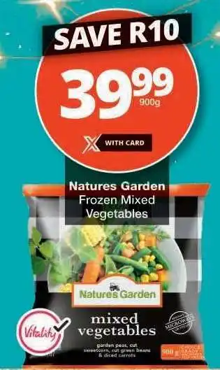 Checkers Natures Garden Frozen Mixed Vegetables offer