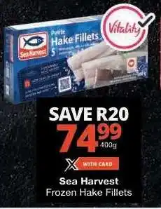 Checkers Sea Harvest Frozen Hake Fillets offer