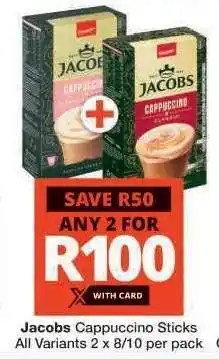 Checkers Jacobs Cappuccino Sticks offer
