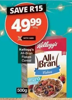 Checkers Kellogg's All Bran Flakes Cereal offer