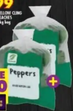 Shoprite Green Peppers 2x500g offer