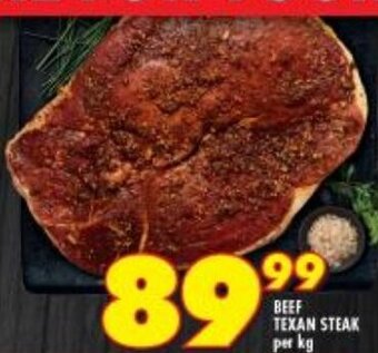 Shoprite Beef Texan Steak offer