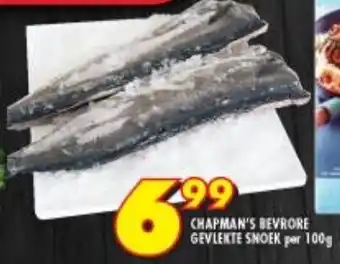 Shoprite Chapman's Bevrore Gevlekte Snoek 100g offer