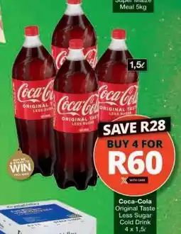 Checkers Coca-Cola Original Taste Less Sugar Cold Drink offer