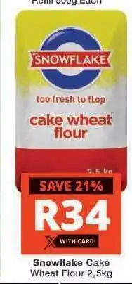 Checkers Snowflake Cake Wheat Flour 2.5kg offer
