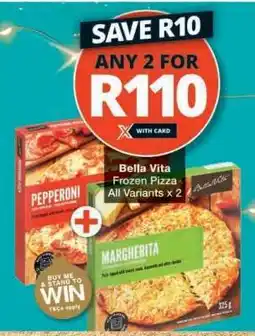 Checkers Bella Vita Frozen Pizza offer