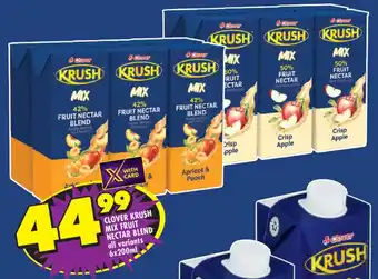 Clover krush mix fruit nectar blend