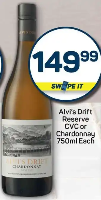Pick n Pay Alvi's Drift Reserve CVC or Chardonnay offer