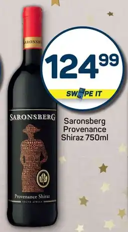 Pick n Pay Saronsberg Provenance Shiraz offer