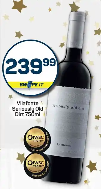 Pick n Pay Vilafonte Seriously Old Dirt offer
