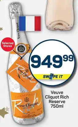 Pick n Pay Veuve Cliquot Rich Reserve offer