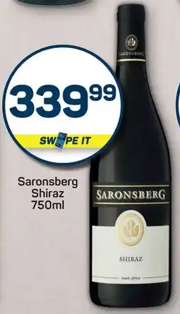 Pick n Pay Saronsberg Shiraz offer