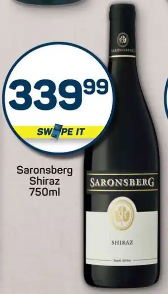 Pick n Pay Saronsberg Shiraz offer